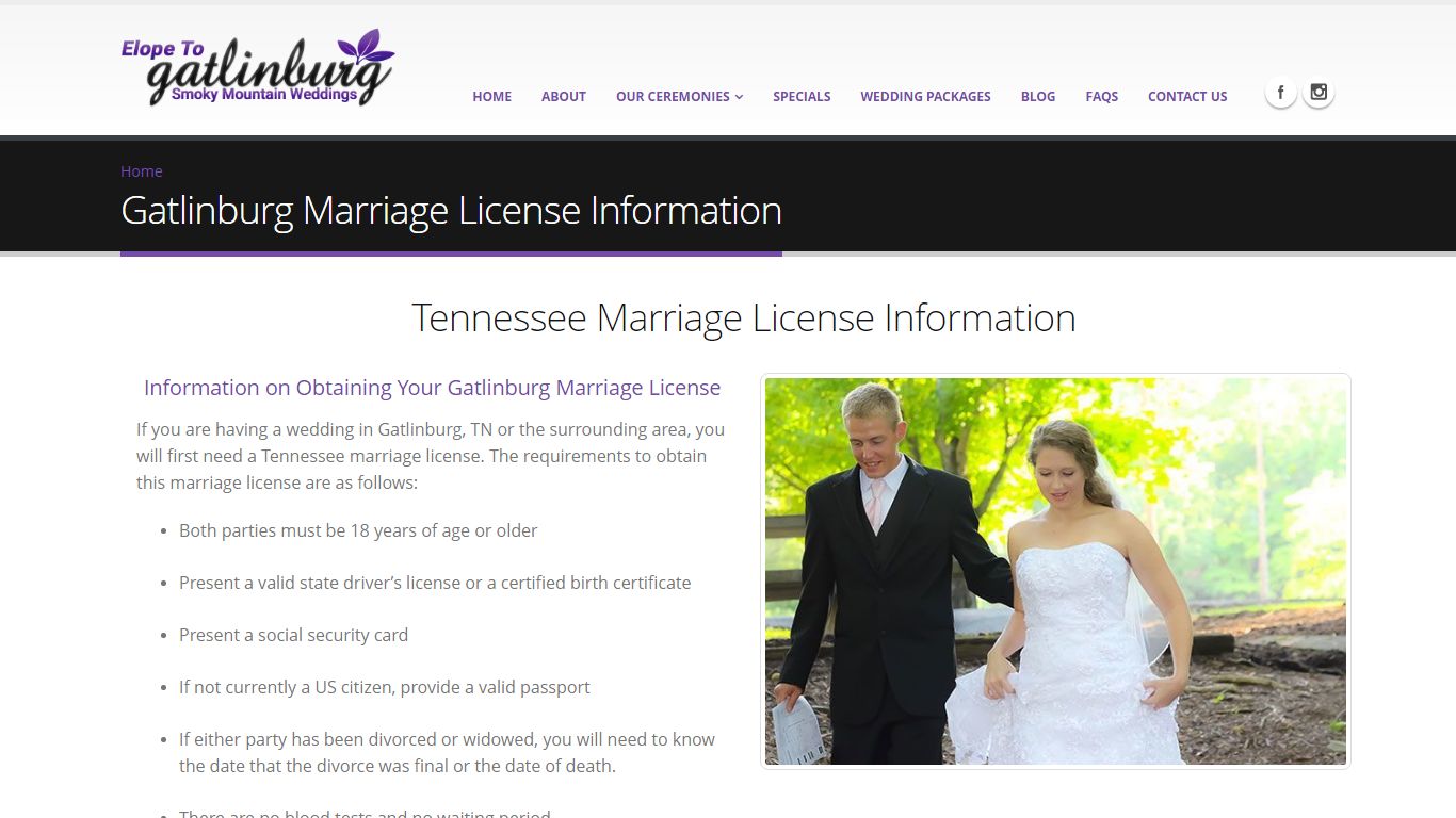 Gatlinburg Marriage License Information | Elope to Gatlinburg